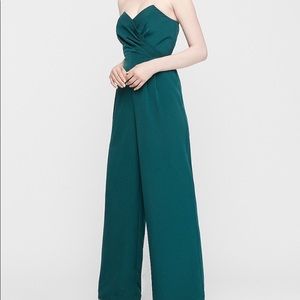 NWT express jumpsuit green